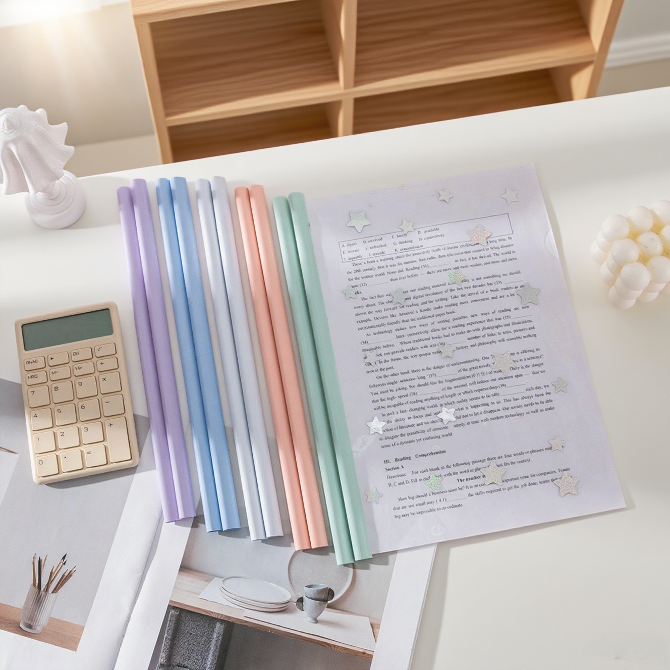 Binder A4 Lever - 10-Pack Lever Clip A4 Binder Transparent