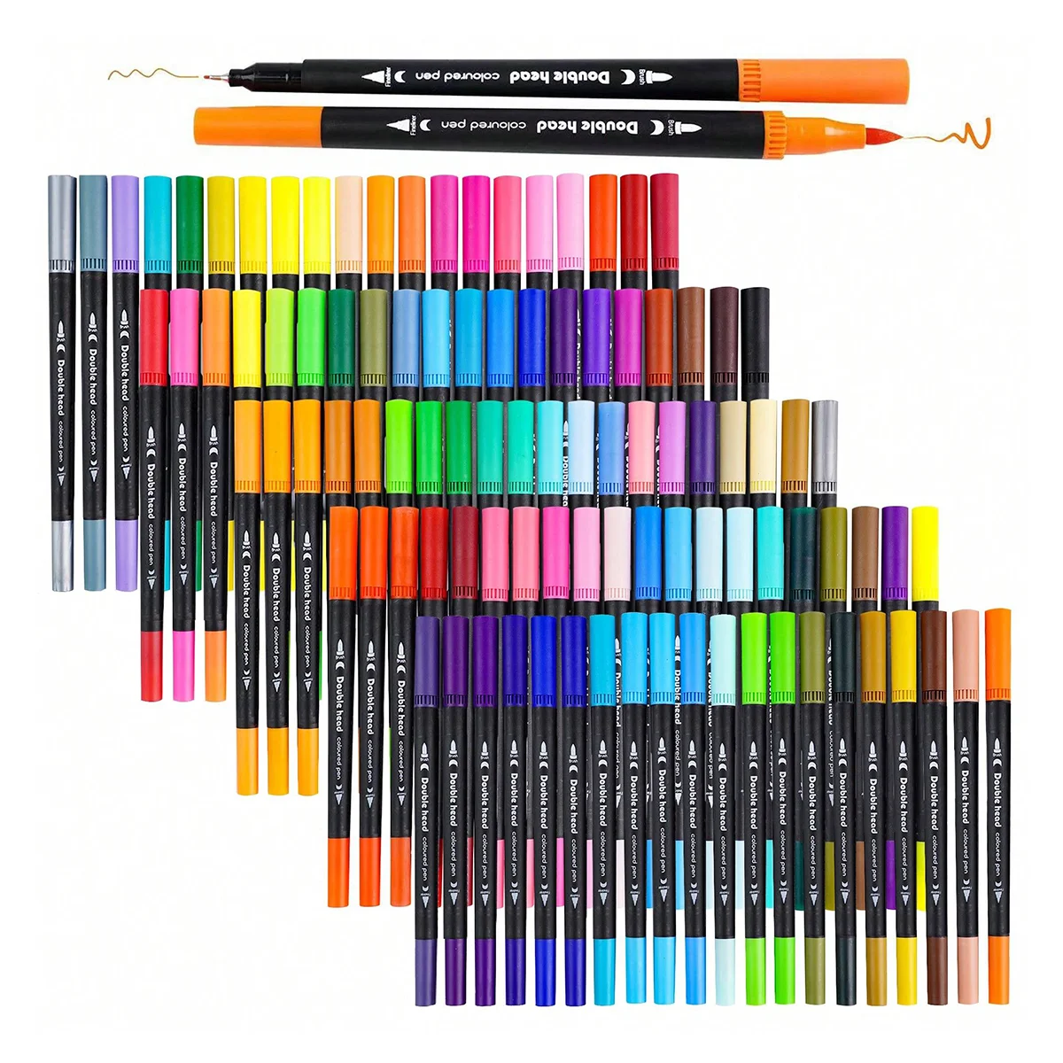 12-120 Colors Markers Set Dual - Correction Pen Fine recension och pris