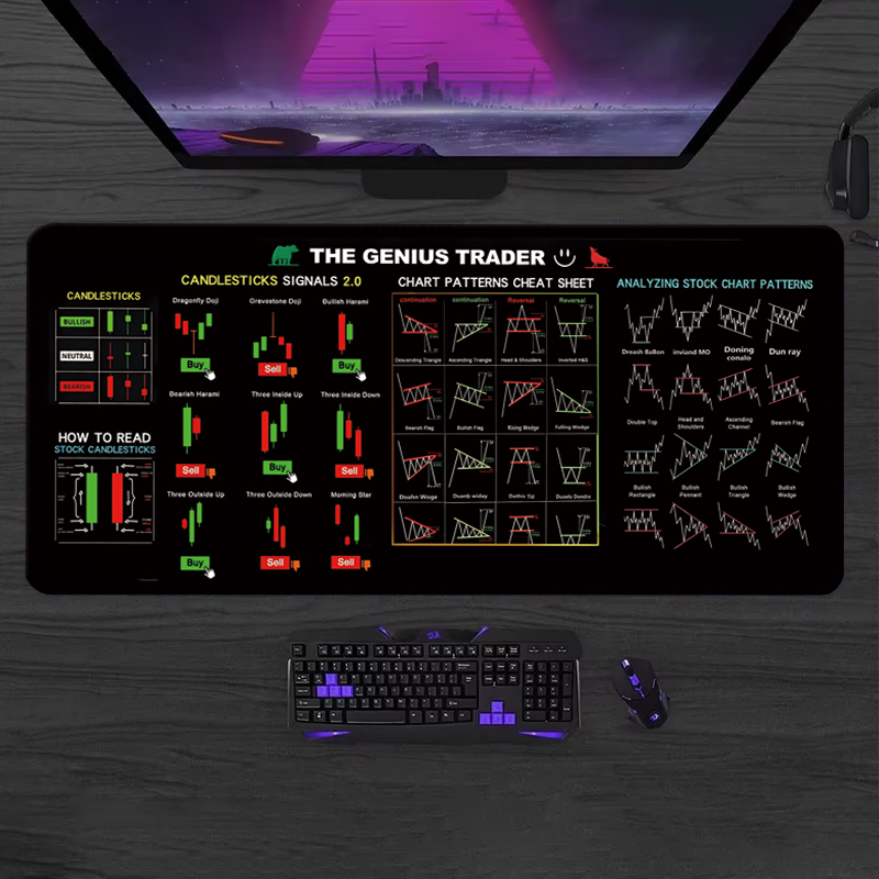 EXCO Stock Market Trader Leath - Leather Desk Pad recension och pris
