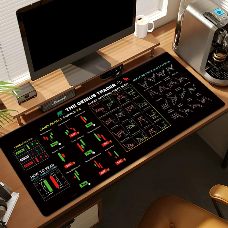 EXCO Stock Market Trader Leath - Leather Desk Pad recension och pris