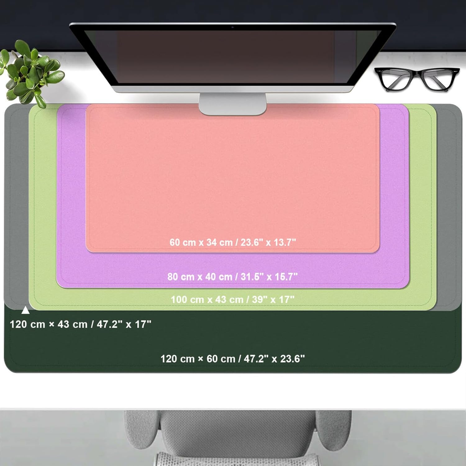 39.4x17 Inch Leather Desk Pad  - Leather Desk Pad recension och pris