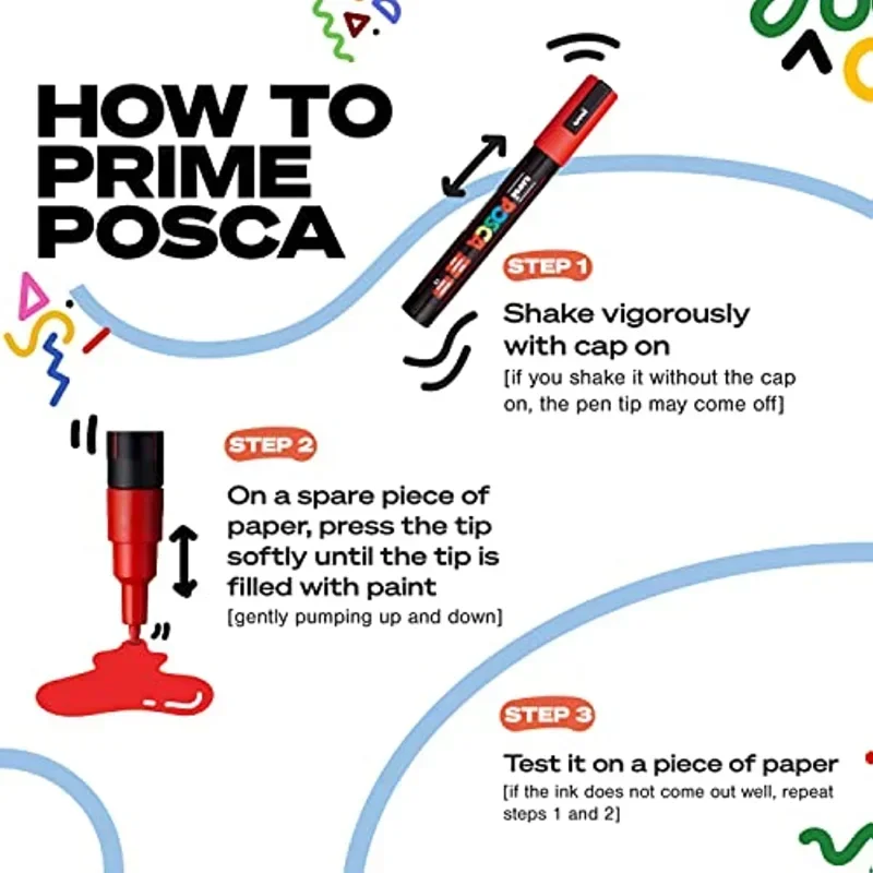 Uni Posca Art Marker Set 7/8/1 - Correction Pen Fine recension och pris