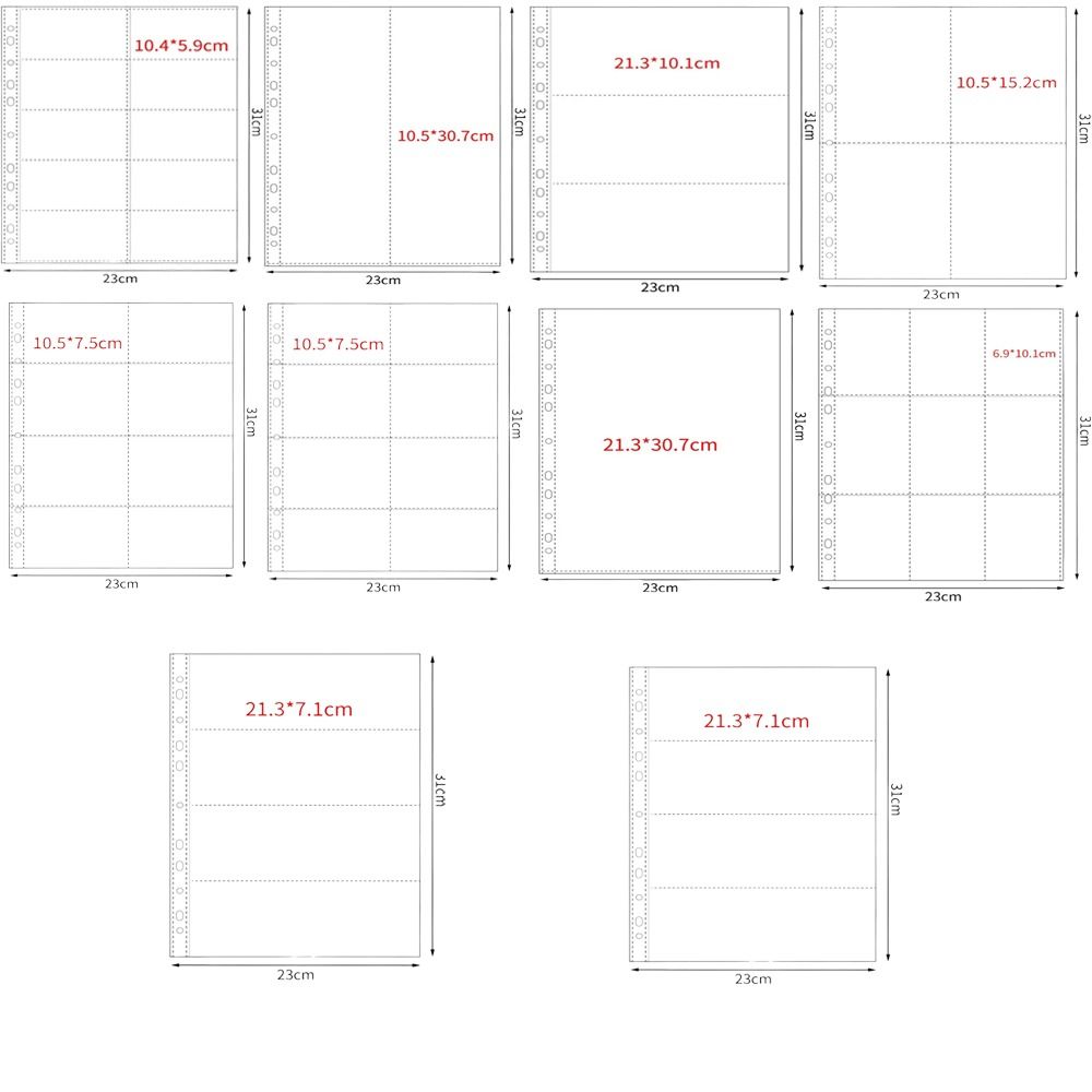 10Pcs A4 Kpop Binder Sheets Mu - Card Index Box recension och pris