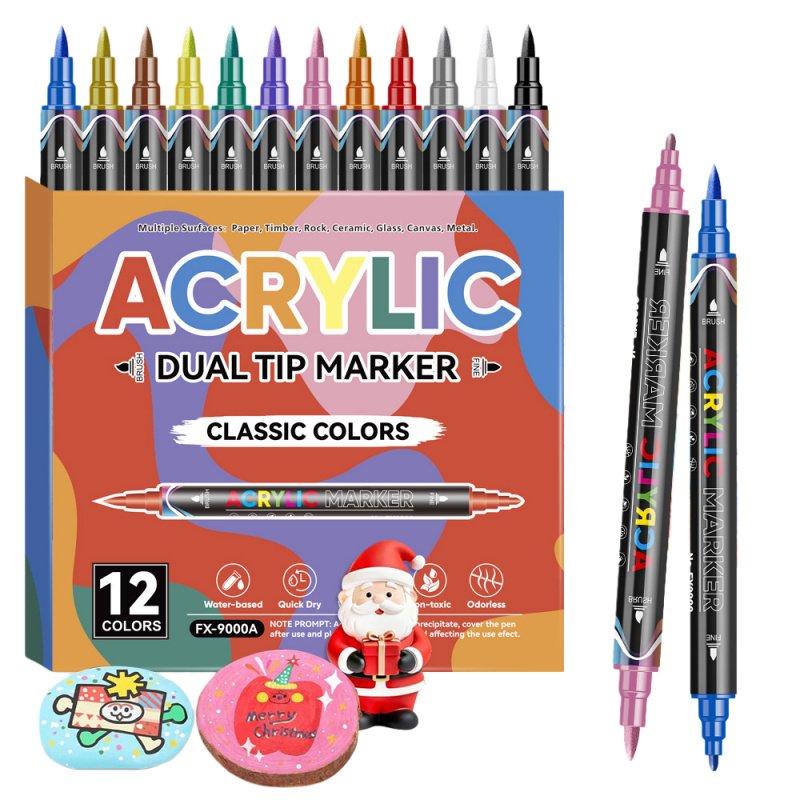 Acrylic Paint Markers,Dual tip - Correction Pen Fine recension och pris