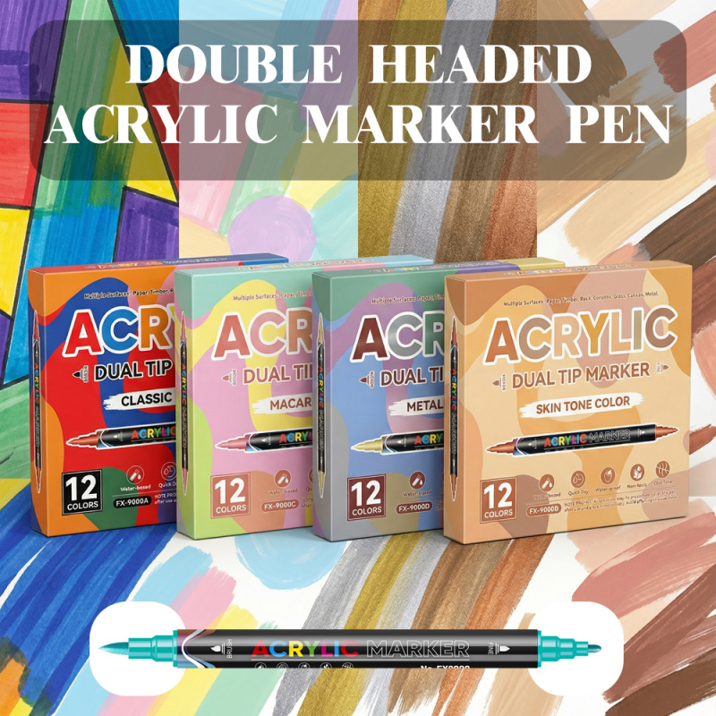 Acrylic Paint Markers,Dual tip - Correction Pen Fine recension och pris