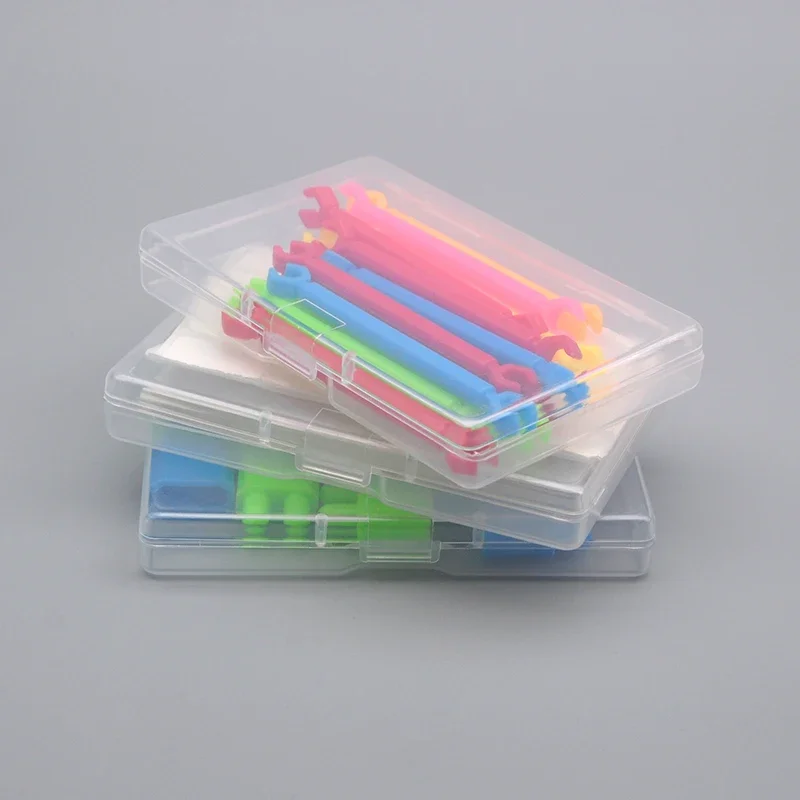 5 transparent plastic storage  - Card Index Box recension och pris