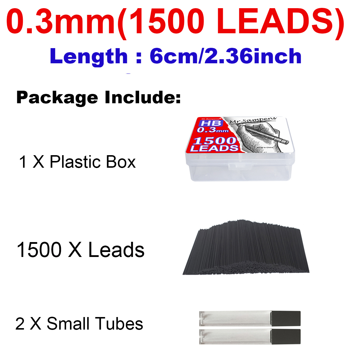 1500-Pack 0.3mm HB Automatic P - Mechanical Pencil 0.3 recension och pris