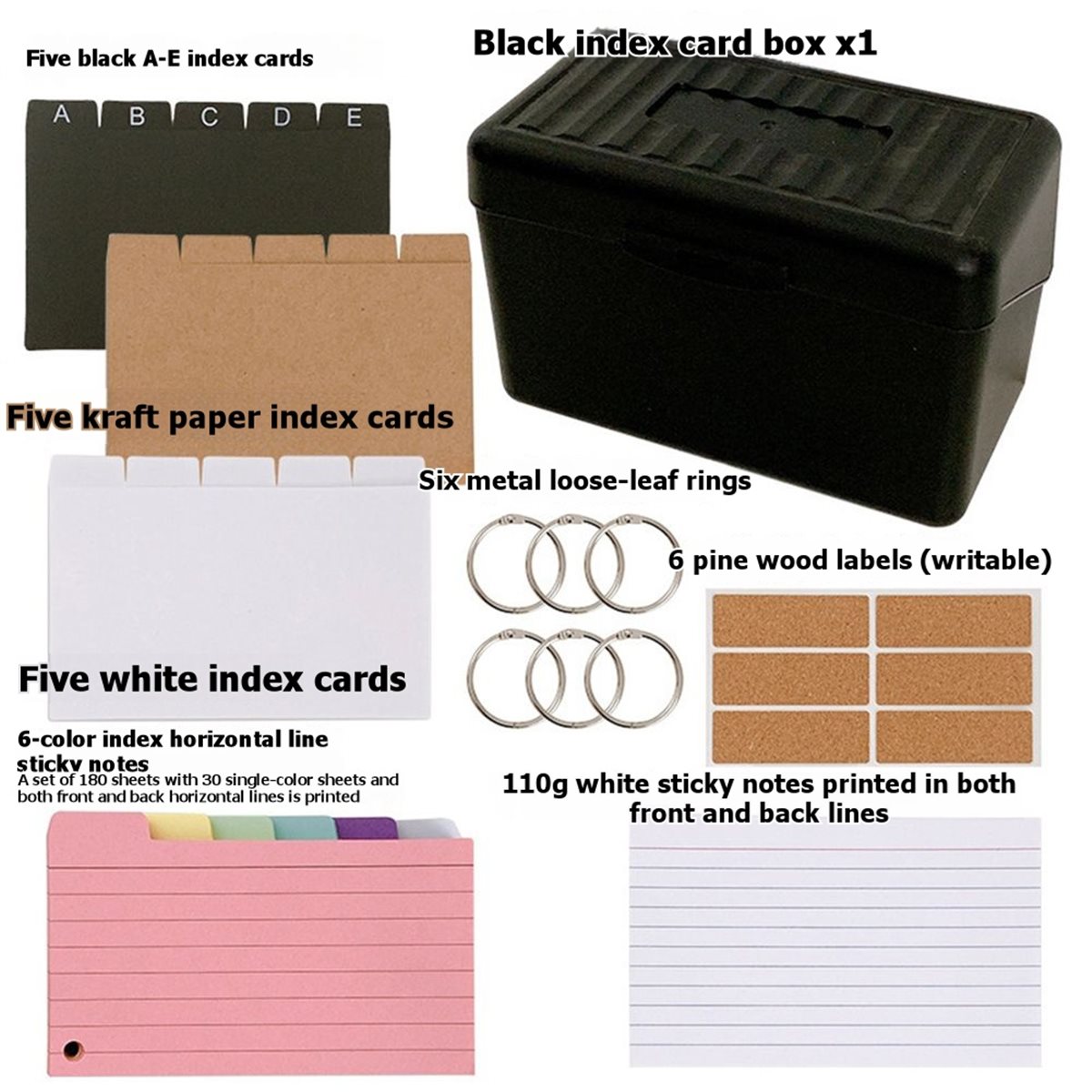 828 Mega Sale 3x 5 Index Card  - Card Index Box recension och pris