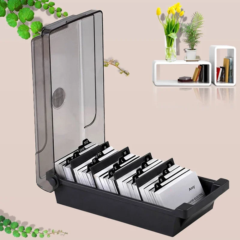 Business Card Holder, Plastic  - Card Index Box recension och pris