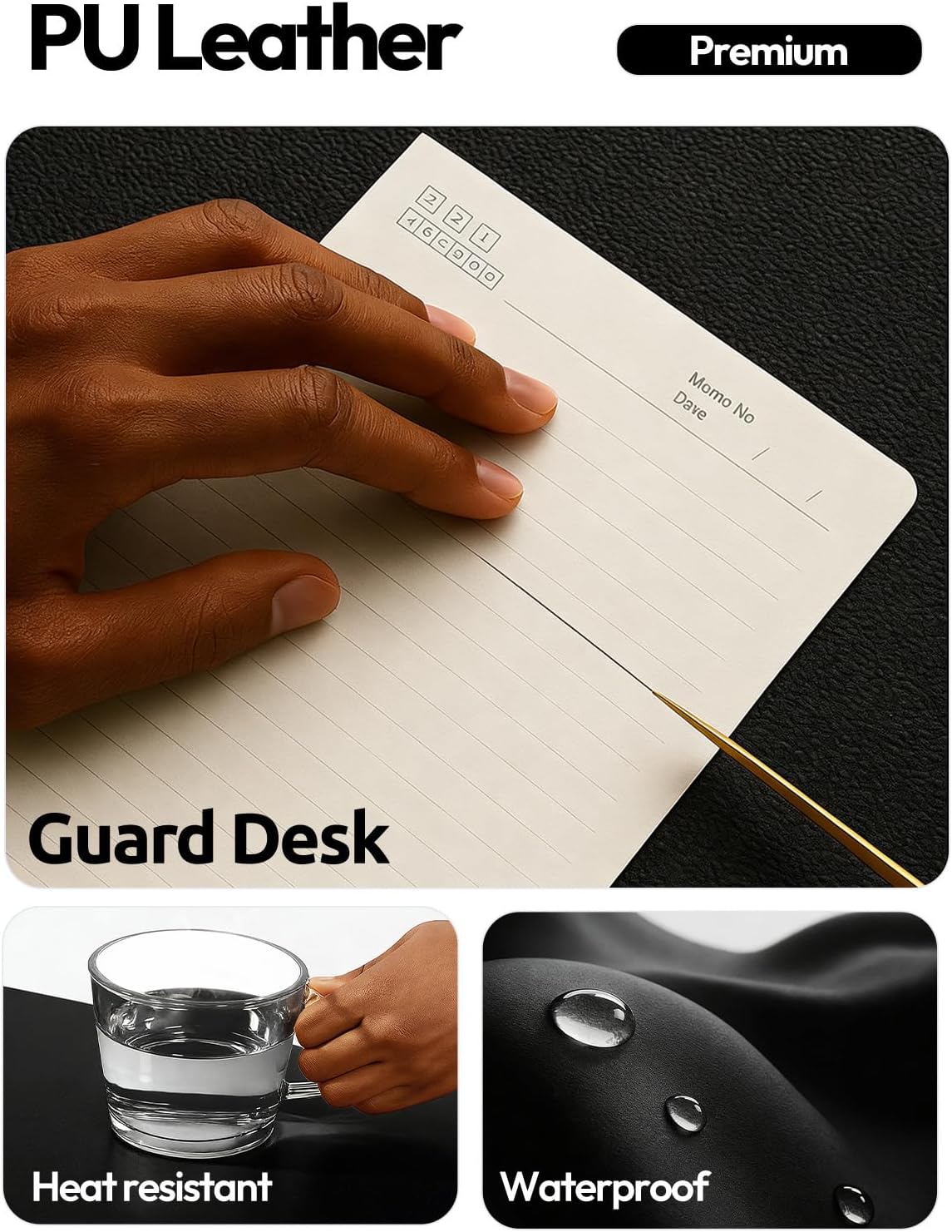 Large Leather Desk Pad Protect - Leather Desk Pad recension och pris