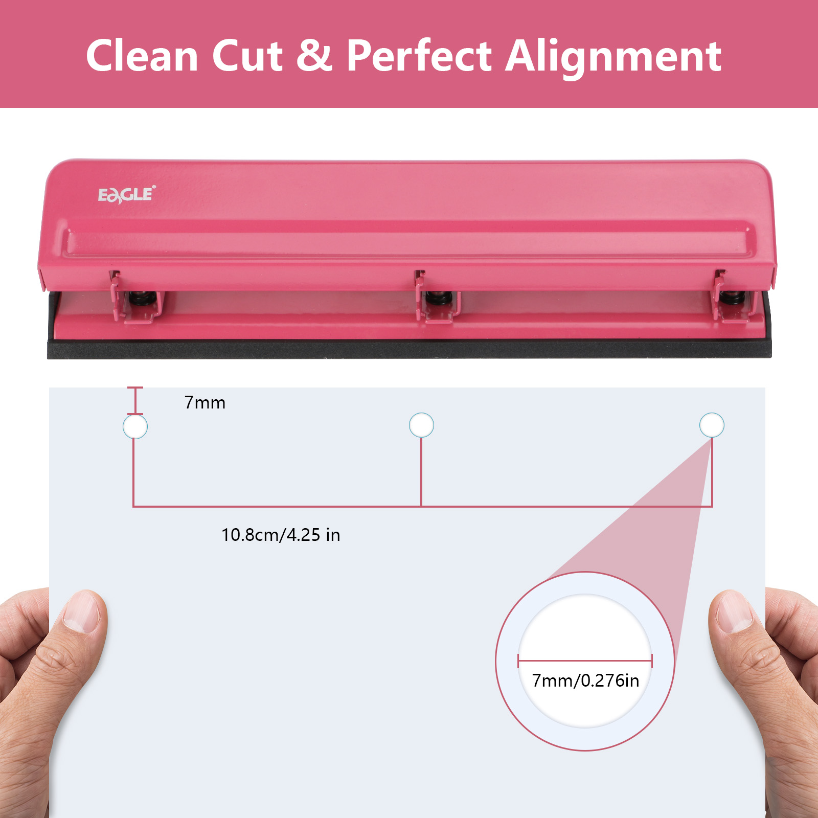 EAGLE 3-Hole Puncher for A4 Pa - Binder A4 Lever recension och pris