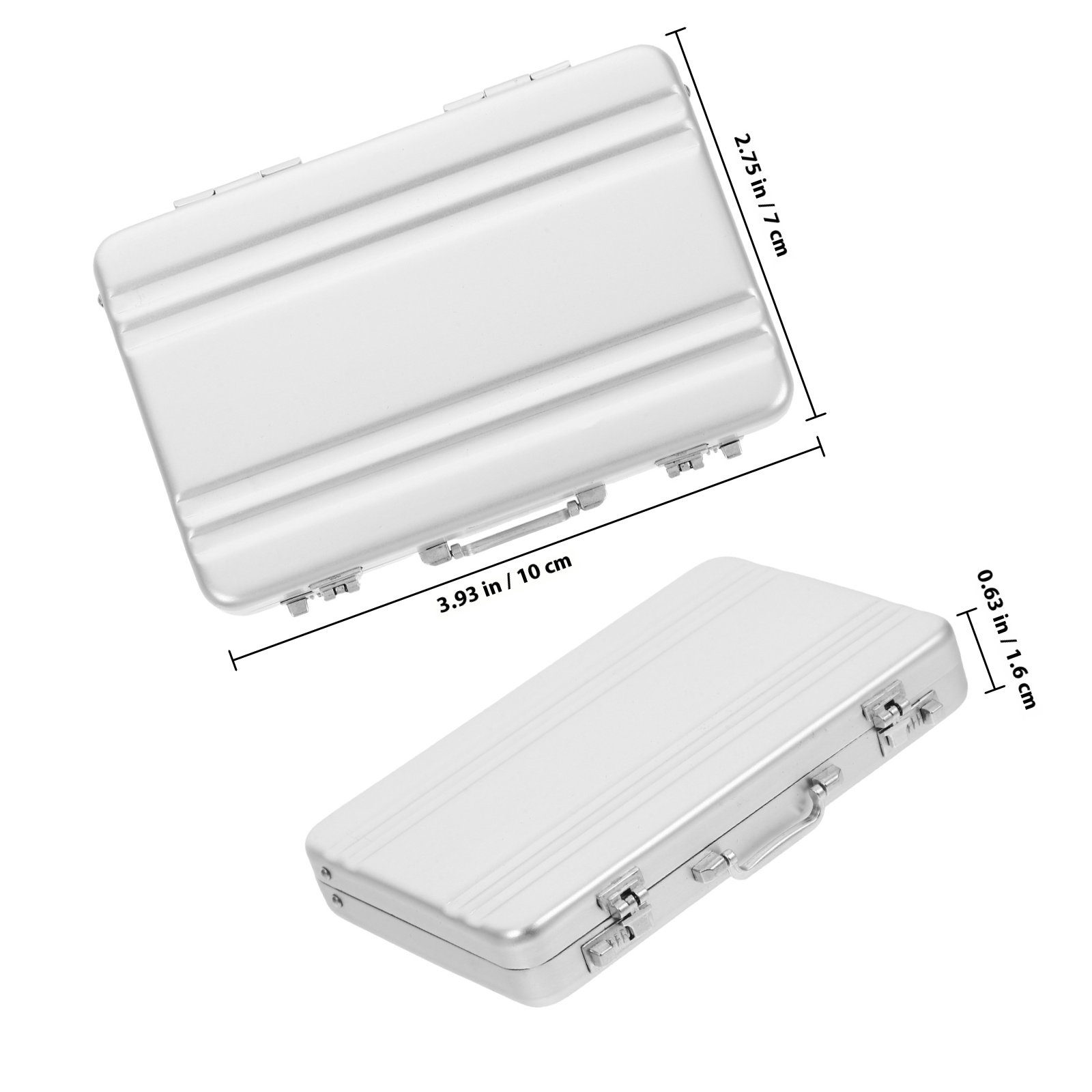 Slim Sturdy Aluminum Alloy Car - Card Index Box recension och pris