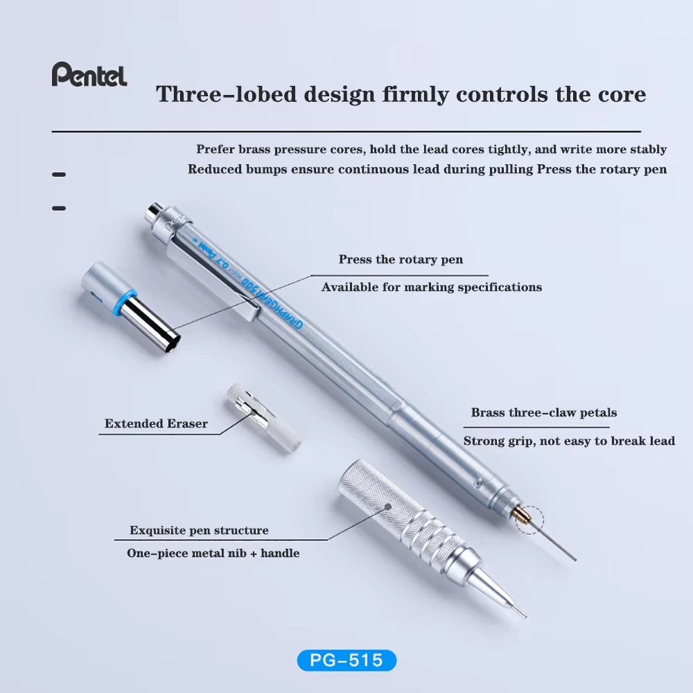 1pc Pentel Graphgear 500 Draft - Mechanical Pencil 0.3 recension och pris